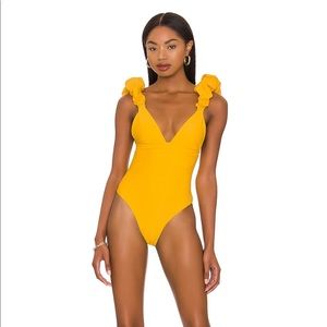 Dolce Vita Yellow One Piece Swimsuit